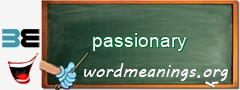WordMeaning blackboard for passionary
